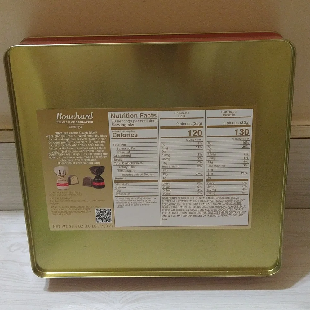 Bouchard Belgian Chocolatier Christmas Storage, Organizer, Container